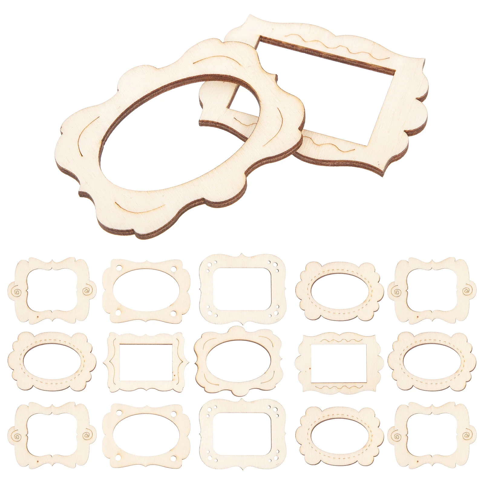 20 шт. фоторамка DIY кулон маленькие деревянные подвески моделирование