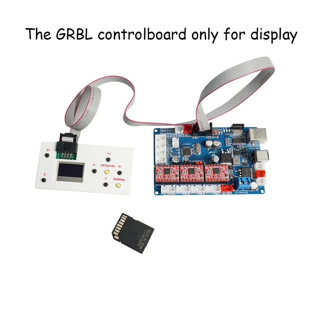 Фото Плата контроллера GRBL для автономного управления, USB-порт, плата управления для гравировального станка с ЧПУ, 3-осевой автономный контроллер ЧПУ для гравера №2
