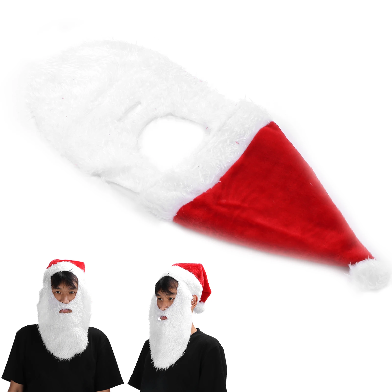 Санта-Клаус Борода Костюм Косплей Моделирование Белый Поддельные Усы на