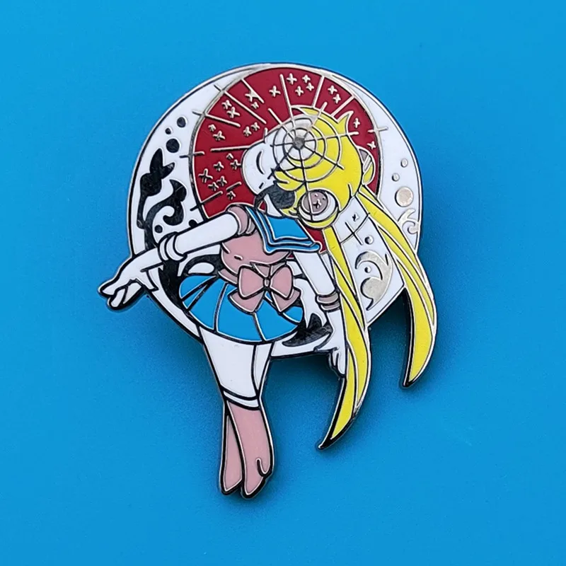 

Beauty Warrior Transforms into Brooch Moon Prism Power Badge Backpack Clothes Pins Fashion Versatile Accessories