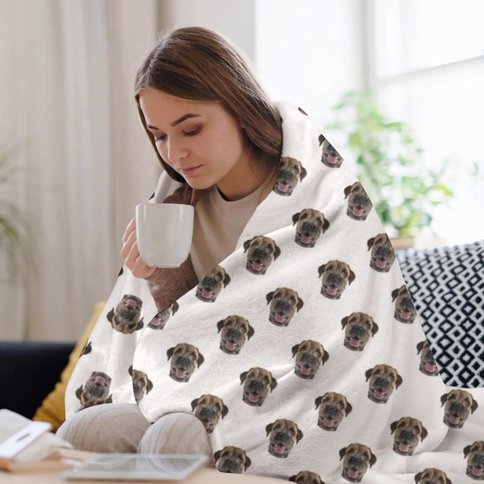 Бордер-терьер собака забавные подарки для лица одеяло украшения детское