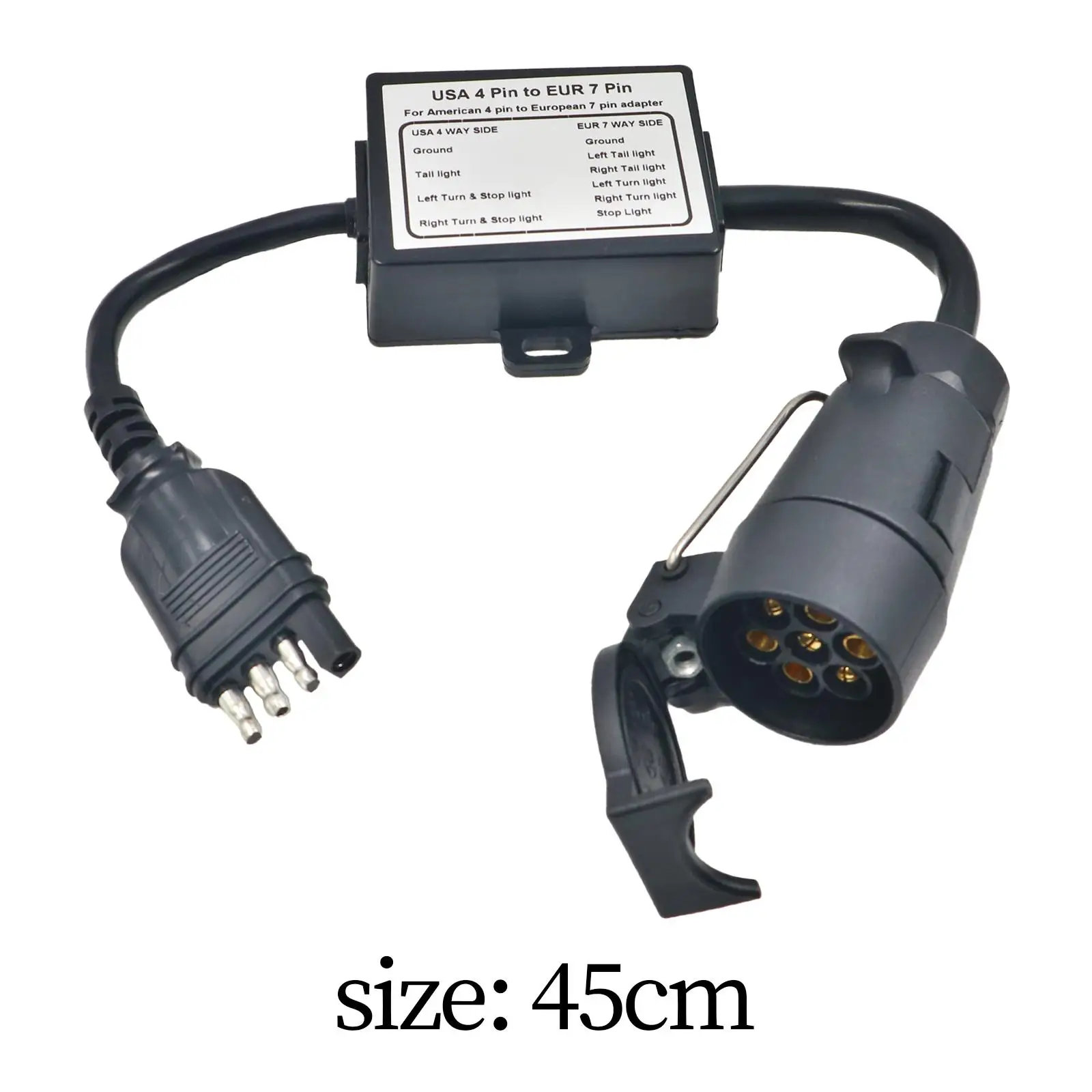 Вилка для прицепа США 4 контакта в ЕС 7 контактов тормозной рулевой сепаратор