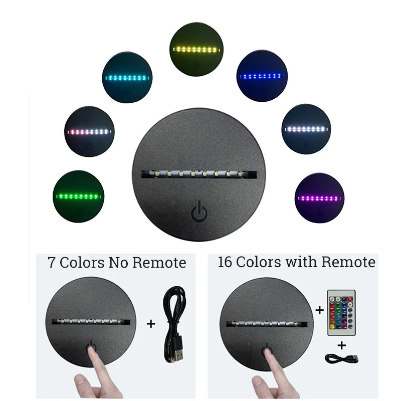 Детский ночник с 3D динозавром милый светодиодный светильник акриловый