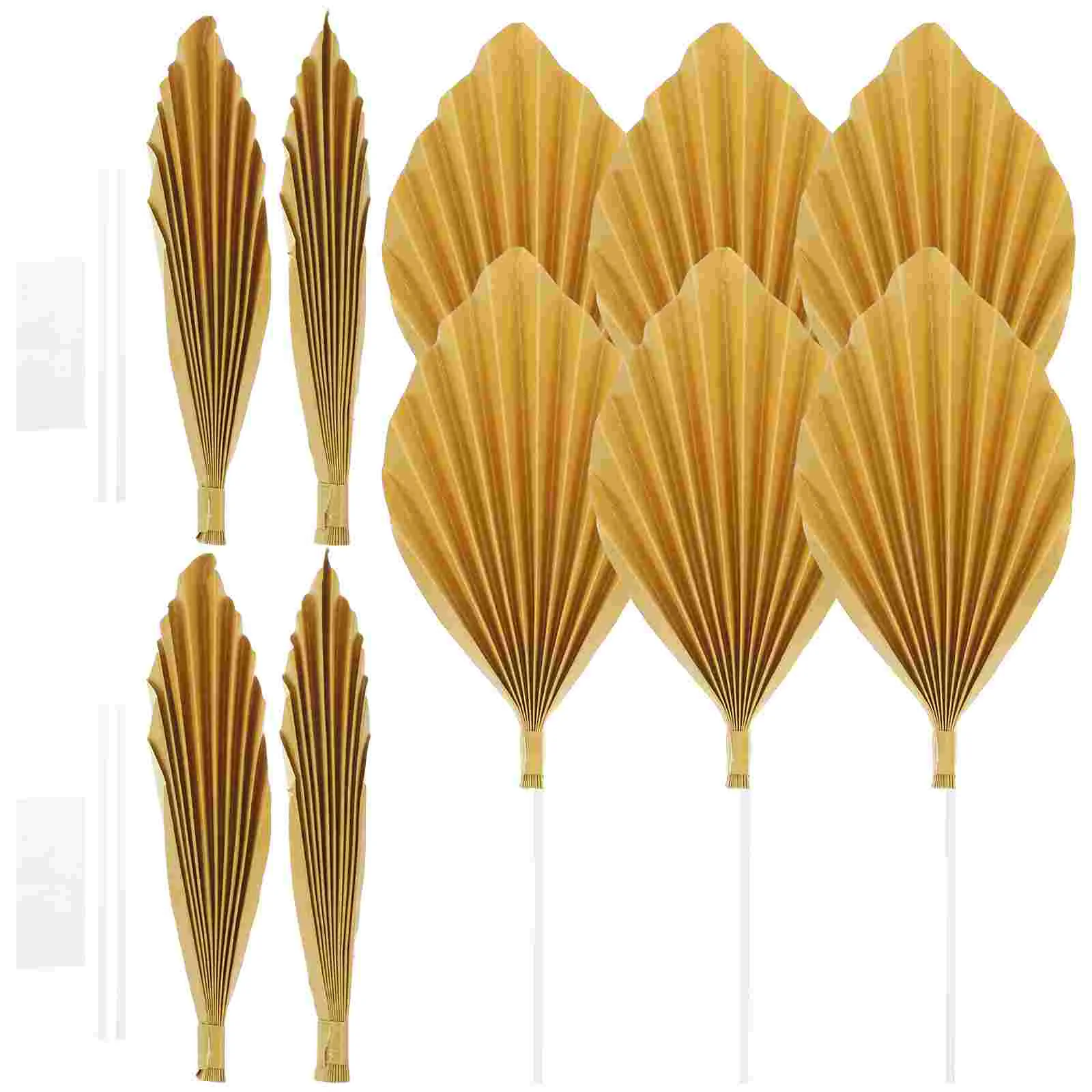 

12 шт., декоративный веер для торта в богемном стиле