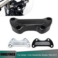motorcycle handlebar top clamp bar riser mount cover cnc for harley sportster touring street glide softail breakout dyna fat boy