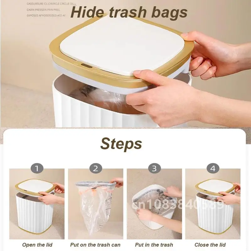 Умный мусорный бак 12/15 л домашняя кухонная мусорная корзина мусорные баки ванная