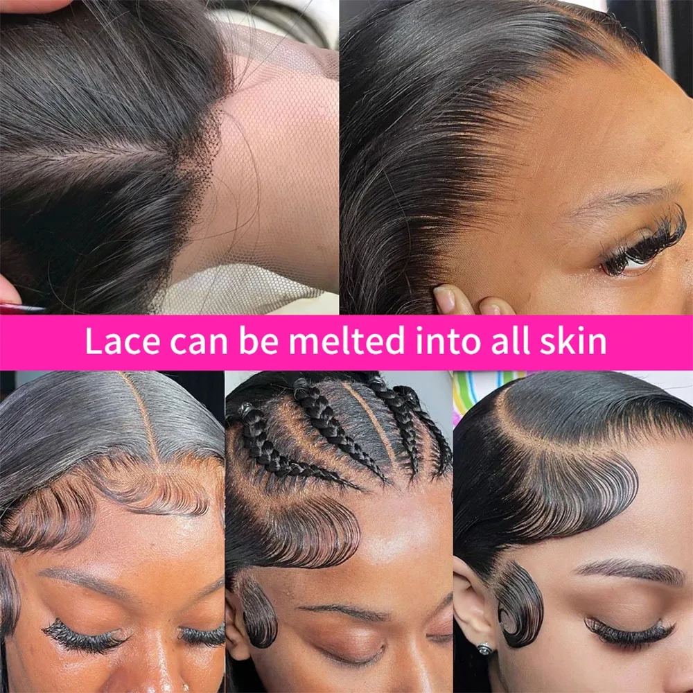 Предварительно срезанные без клея кости прямые безклеевые парики человеческие