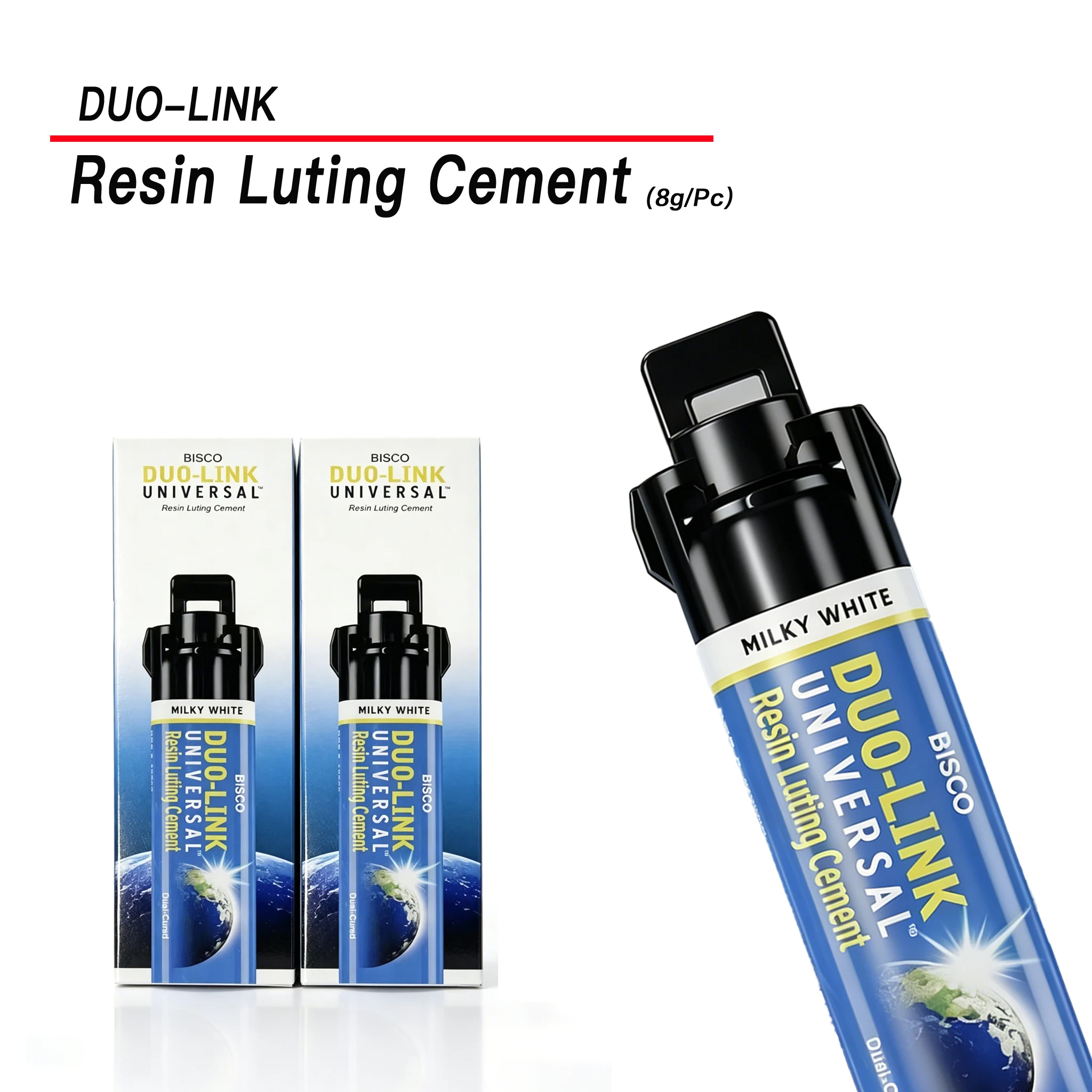 Фото 8 г/шт. Стоматологический цемент BISCO Dou-Link Resin Luting Cement в шприце для отбеливания, склеивания, ремонта, пломбирования и ухода за зубами. Стоматологические принадлежности. №4