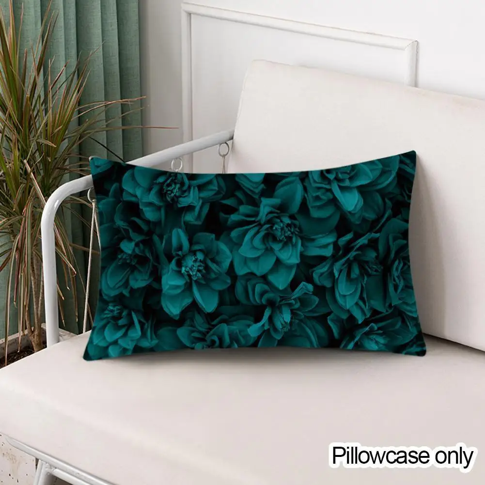 

1PC 30*50cm Pillow Case Teal Blue Peach Skin Cushion Decor Sofa Protector Pillowcase Lumbar Home Cover Rectangular Accessor M1K9