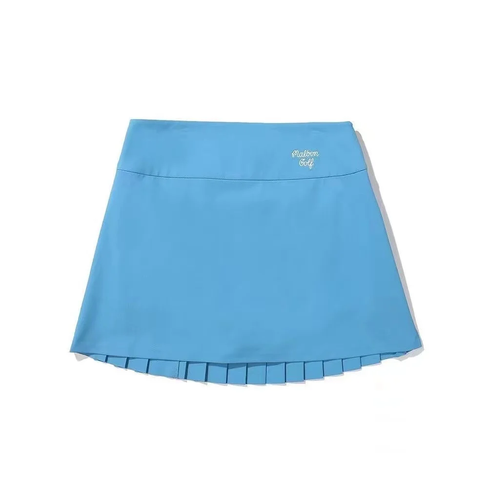 malbonDesigner Fashion New Golf Skirt Women's Autumn Winter High Waist Pleated Skirt Sports Fashion Golf Skirt