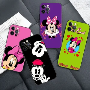 Phone Case For iPhone 14 11 13 12 Pro Max Mini XS Max XR X SE(2022) 7 8 6 6S Plus 5 5S Smartphone Coque Mickey Minnie Mouse