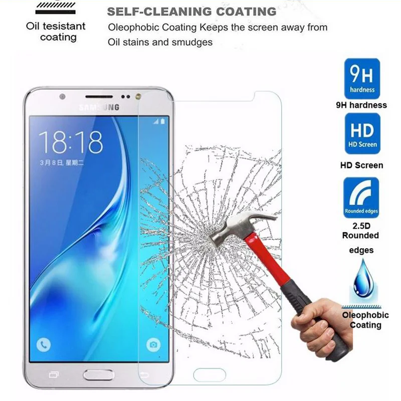 Защитное стекло для Samsung Galaxy J3 J5 J7 J1 2016 A3 A5 A7 2017 |