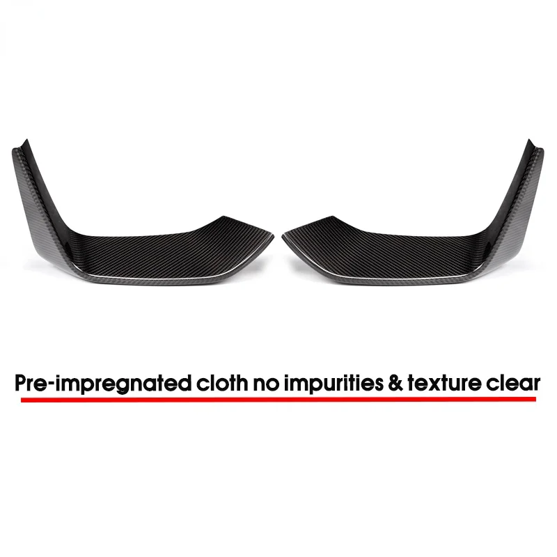 2 шт. сухое углеродное волокно передний бампер спойлер разветвители для BMW F80 F82 F83