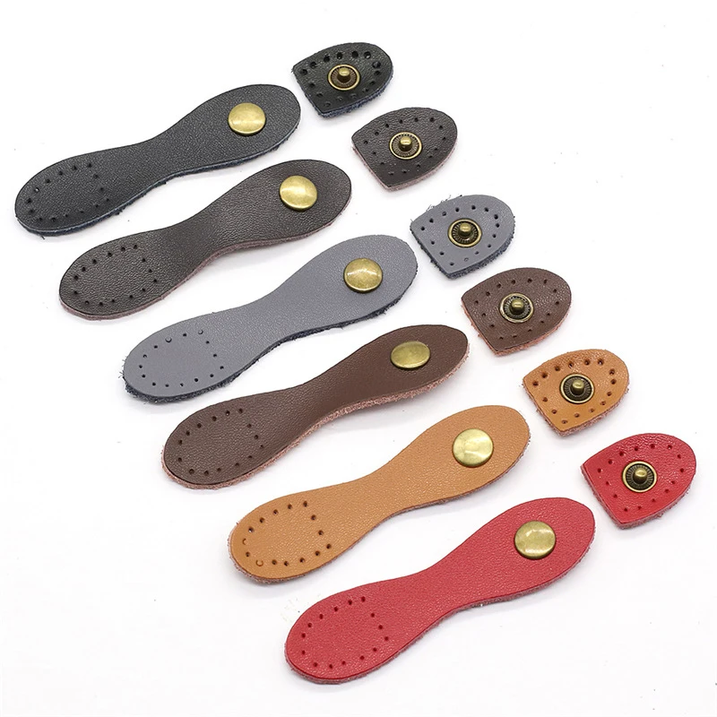 

Solid Color Convenient Card Pack Hasp Clasp Handmade Wallet Button Snap For Handbag DIY Leather Buckle Snap Sewing Accessory