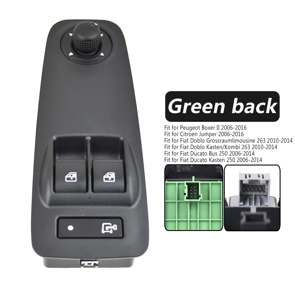 

Новый переключатель стеклоподъемника для Peugeot Boxer Citroen Jumper Fiat Ducato 735487419