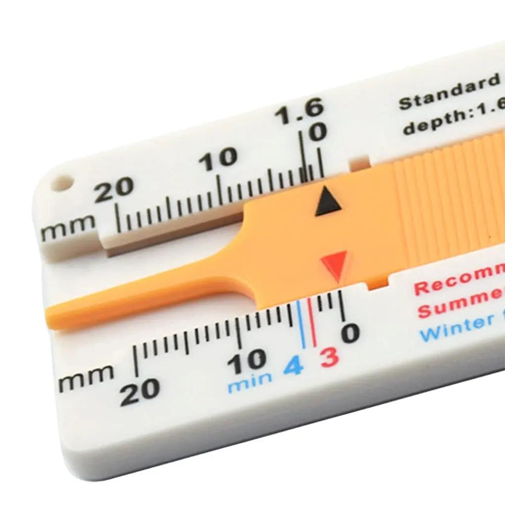 

Car Tire Pattern Ruler Plastic Tyre Tread Depth Gauge Meter Vernier Caliper Measuring Tool