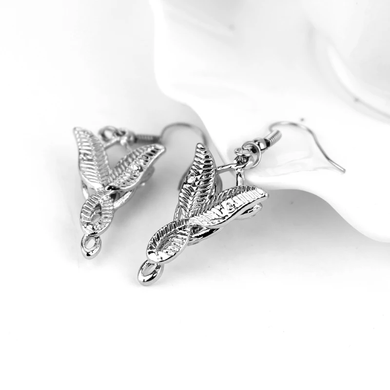 Серьги-подвески Arrwen Evenstar Elfstone Elessar Arargorn Galadriel Elf принцесса с кристаллами модные