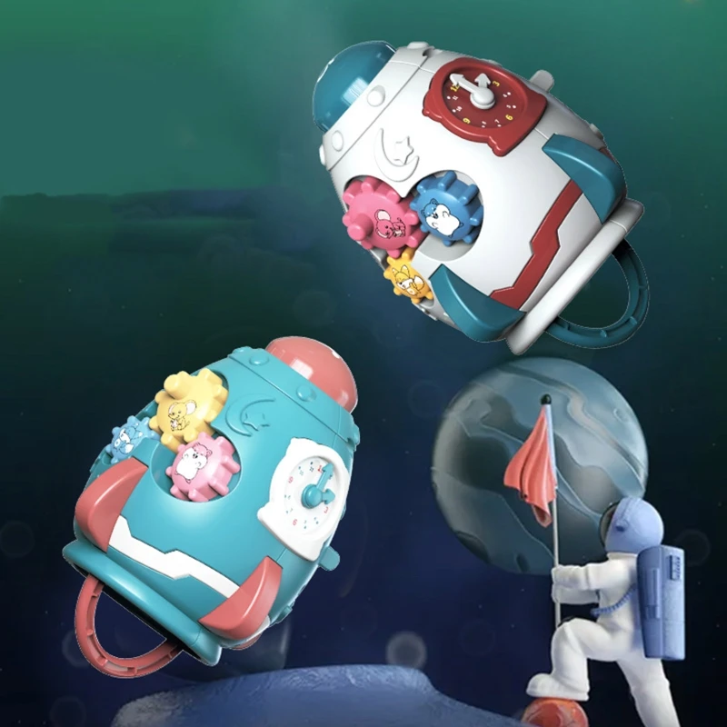 Handheld Music Drum Toy Sound Enlightenment for TIME Teaching Baby Room Plastic