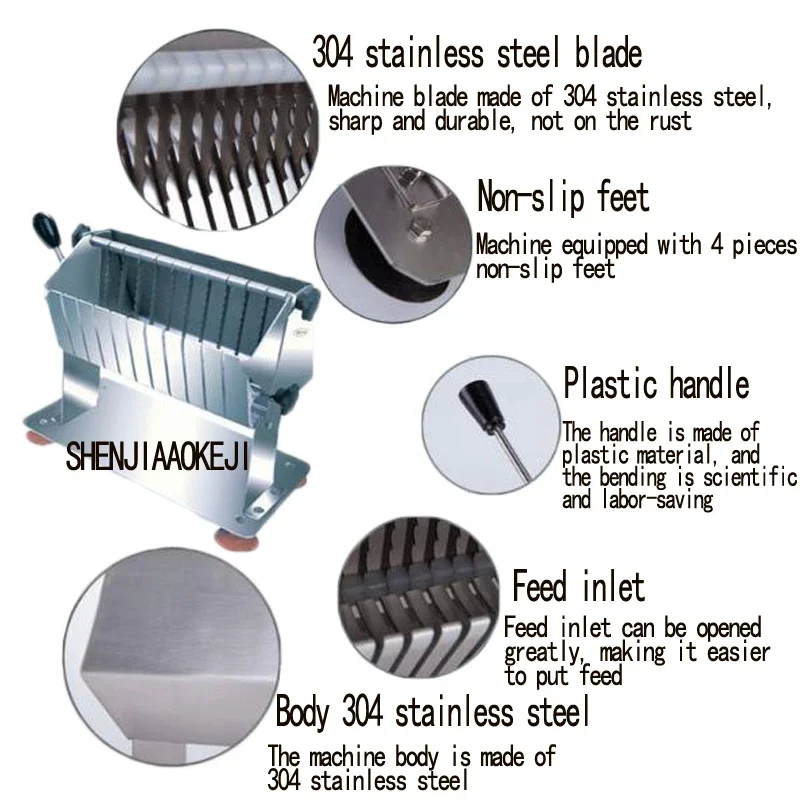 HSS-8 ручная машина для нарезки колбас кухонный инструмент нож из нержавеющей