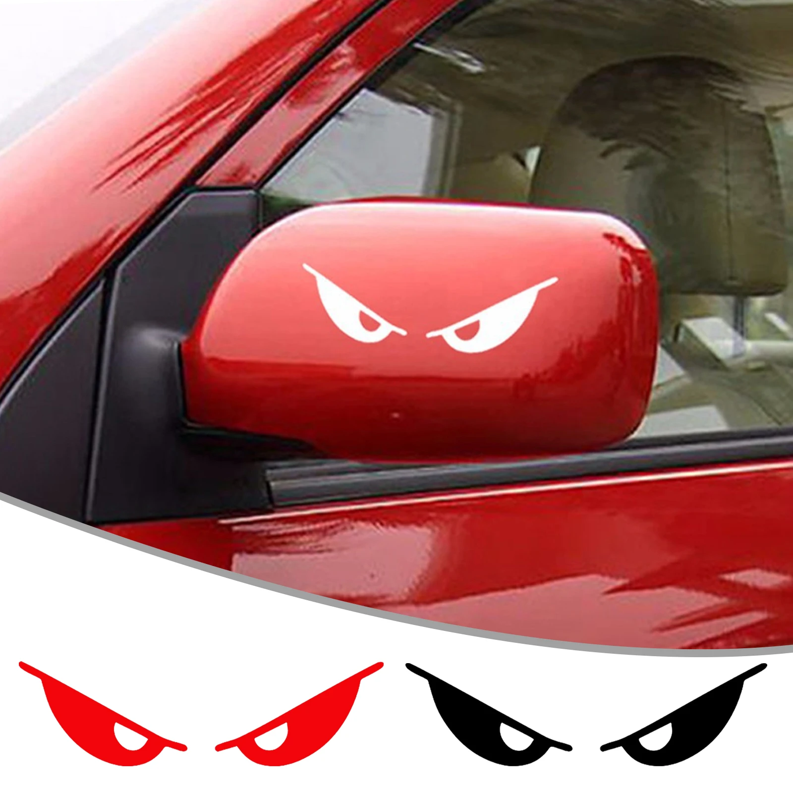 

PET Reflective Car Sticker Motorcycle Helmet Evil Eyes Shape Body Sticker Personalized Decoration Helmet Sticker