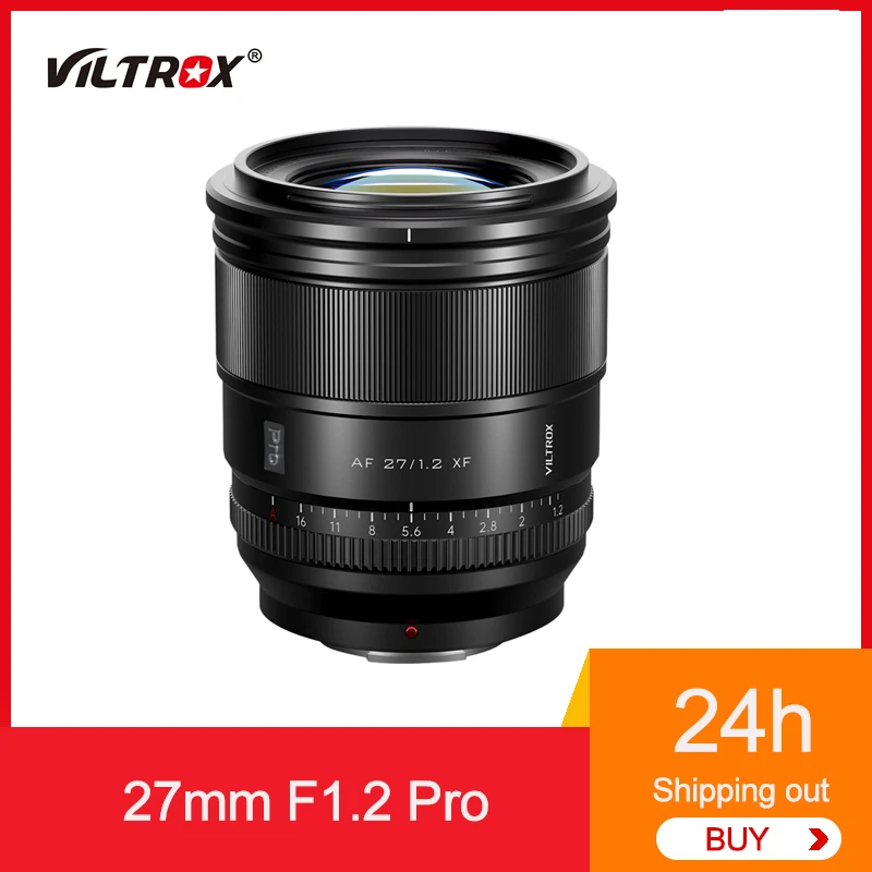 Объектив Viltrox 27 мм F1.2 Pro для камеры Fujifilm X Mount портретный объектив с сверхбольшой