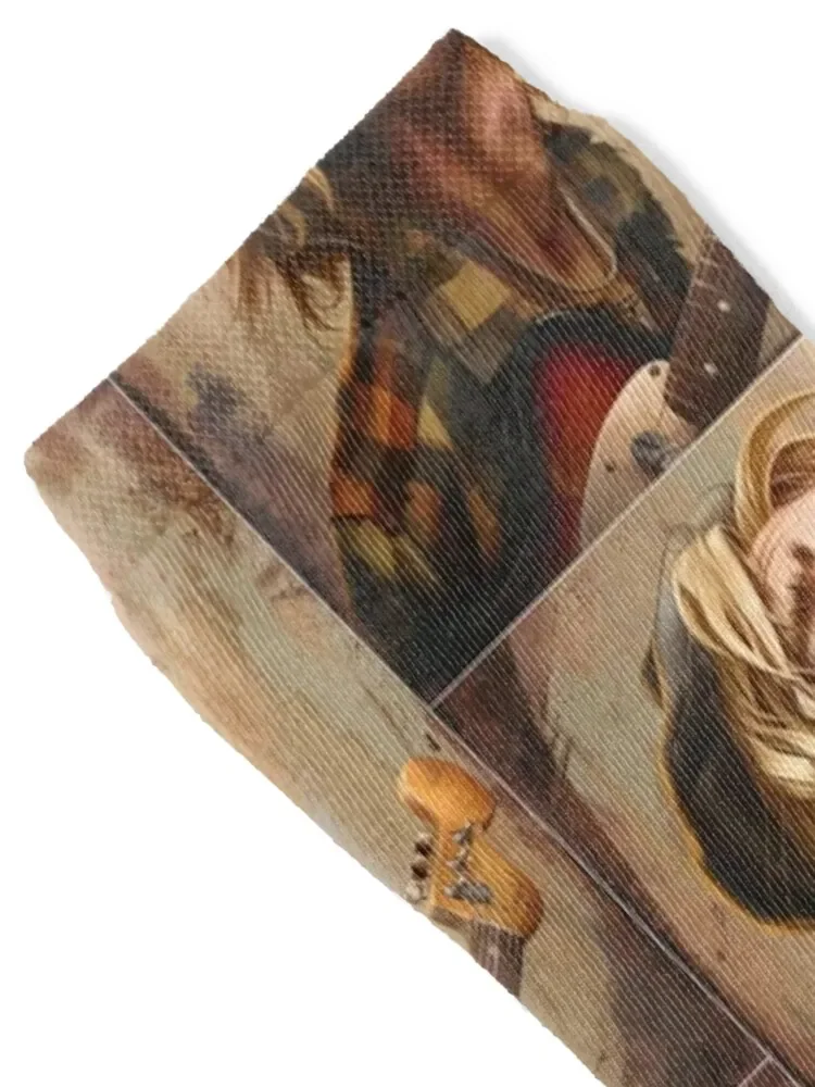 Носки Kurt Cobain рождественский подарок велоспорт спорт и отдых снег мужские носки