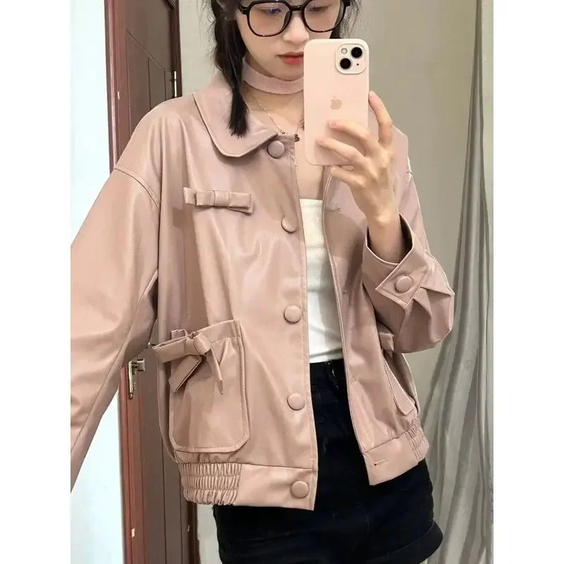 Винтажная куртка из натуральной кожи в американском стиле осень/зима 2023 новый