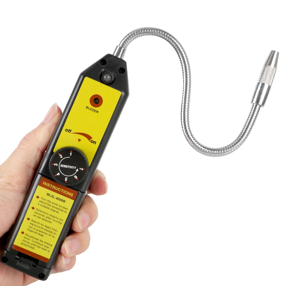 

Refrigerant Gas Analyzer WJL-6000 Freon Halogen Leak Detector Car Diagnostic Tools Gas Leakage Tester Air Conditioning