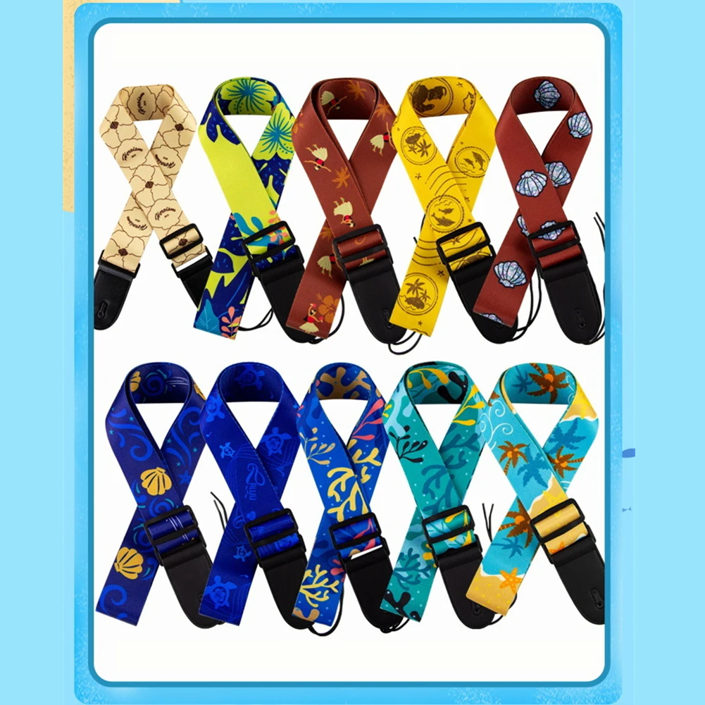 

Регулируемый ремень из полиэстера для акустической электрогитары/акустической/классической гитары/басового ремня, толстый полиэфирный тк...