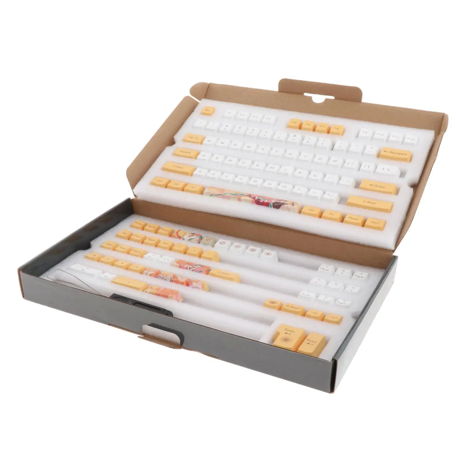 124-Key PBT Keycaps Kit Replacement Assembly for Mechanical Keyboards 84/98/104 61/68/82 Compact Layout |
