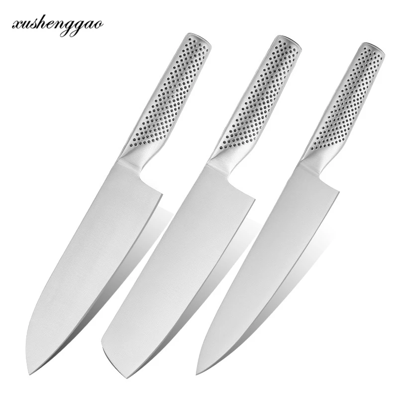 

Japanese Santoku Knife Stainless Steel Kitchen Knife Sharp Slicing Cleaver Pro Sashimi Sushi Chef Hot Knife Cutter Cooking Tools