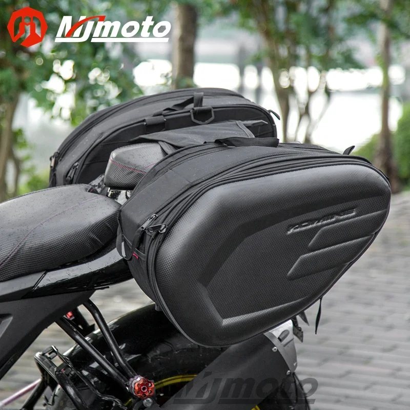 SA212 Motorcycle Waterproof Racing Race Moto Helmet Travel Bags Suitcase Saddlebags + One Pair Of Raincoat Motorcycle Saddle Bag enlarge