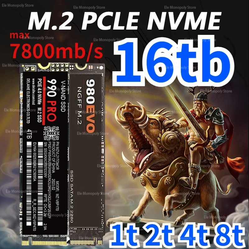 

Mass Storage M.2 SSD NGFF 1TB 2TB 8TB Solid State Drive Disk High Speed M.2 2280 PCIe 3.0 Internal Hard Disk for Laptop Desktop