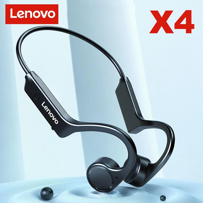 

Lenovo X4 Bone Conduction Bluetooth Earphone TWS Wireless Headphone Ear Hook Music Sport Cycling Headband Headset On-ear Earbuds