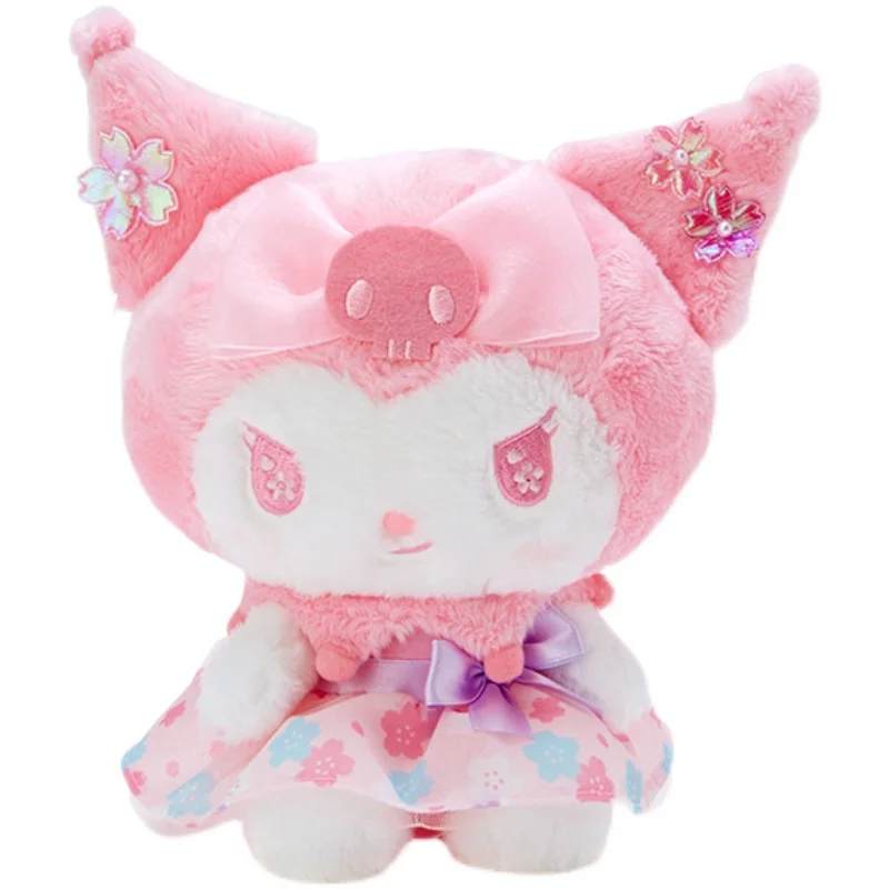 

25Cm Sanrio Genuine Japan Anime Toys Kawaii Kuromi Plush Soft Stuffed Animals Doll Plushie Pillow Girl Xmas Gift Decor