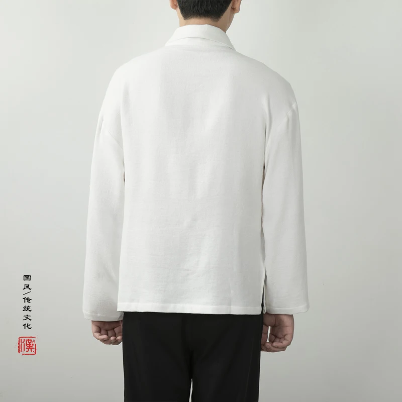 2024 Традиционный китайский стиль Топы ханьфу мужская куртка кимоно Харадзюку