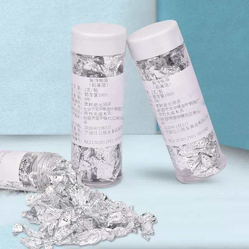 

Gold Leaf Schabin Flakes Gold Decorative Dishes Chef Art Cake Decorating Tools Chocolates Candy Decorator Mold Food Decoratin