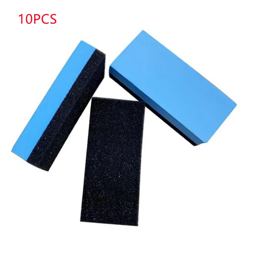 

10pcs Car Ceramic-Coating Sponge Glass Nano Wax Coat Applicator Polish Pads 69*30*16mm Auto Waxing Polishing Sponges