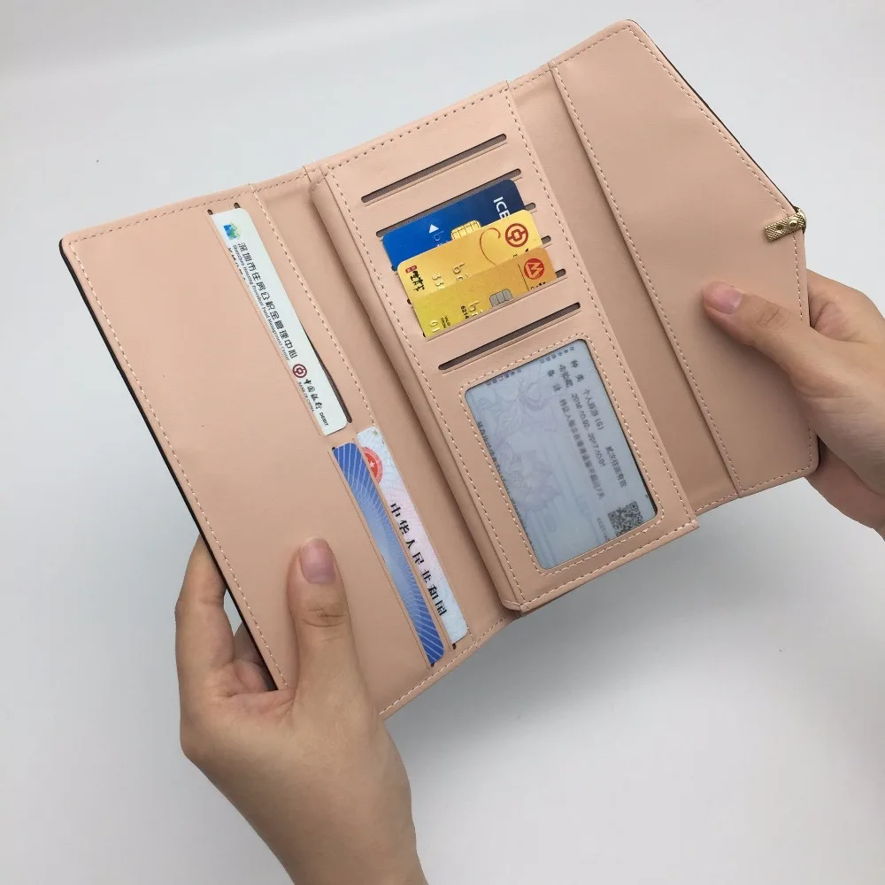 Женский винтажный кошелек из искусственной кожи высококачественный мягкий