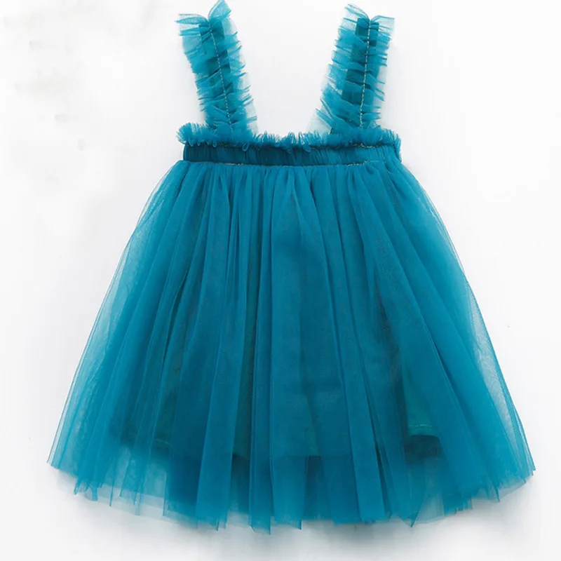 

Baby Girls Dress Toddler Girl Clothes Mesh Lace Baby Bowknot Ruffles Dresses Cute Sleeveless Cotton Newborn Princess Dress