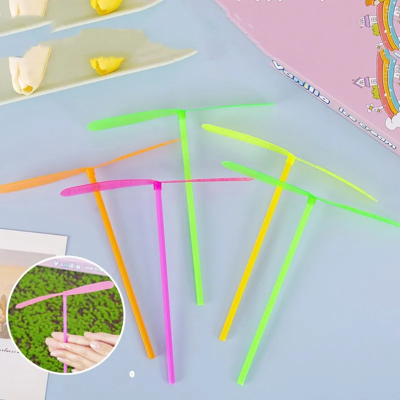 10 шт. Новинка Пластиковые бамбуковые стрекозы пропеллеры для улицы классическая