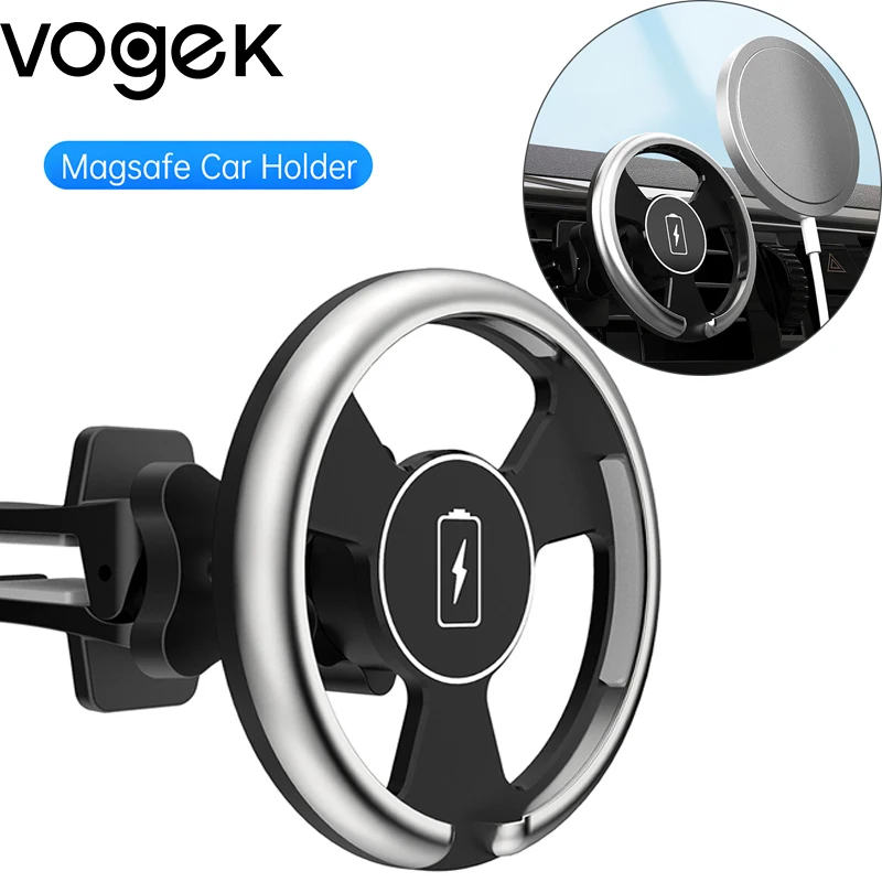 

Car Phone Holder Air Conditioning Outlet Magnetic Suction Bracket Suitable for Apple MagSafe Mobile Phone Bracket GPS Stand