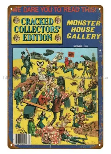 Обложка Artwall 1979 металлическая жестяная вывеска Art Monster House