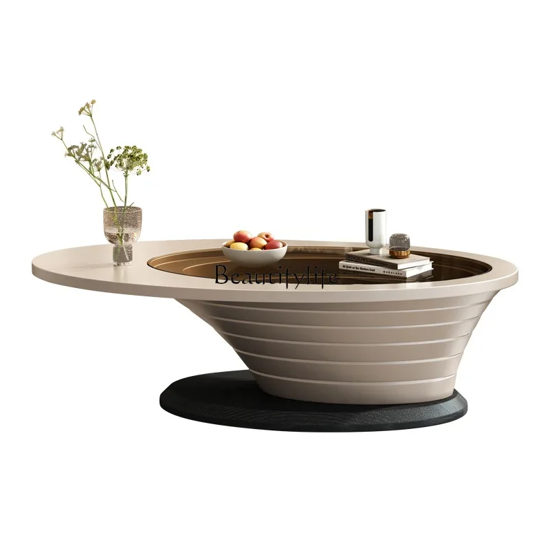 Бытовая маленькая квартира гостиная элитный журнальный столик простой легкий