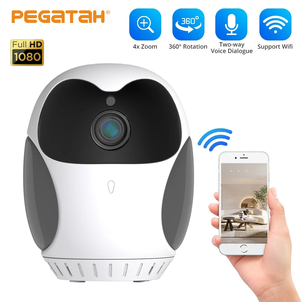 

PTZ 360 degrees Mini Pet Cam IP Wireless 1080p Security Wifi Camera Smart Home Video Surveillance Cameras with Wifi Night Vision