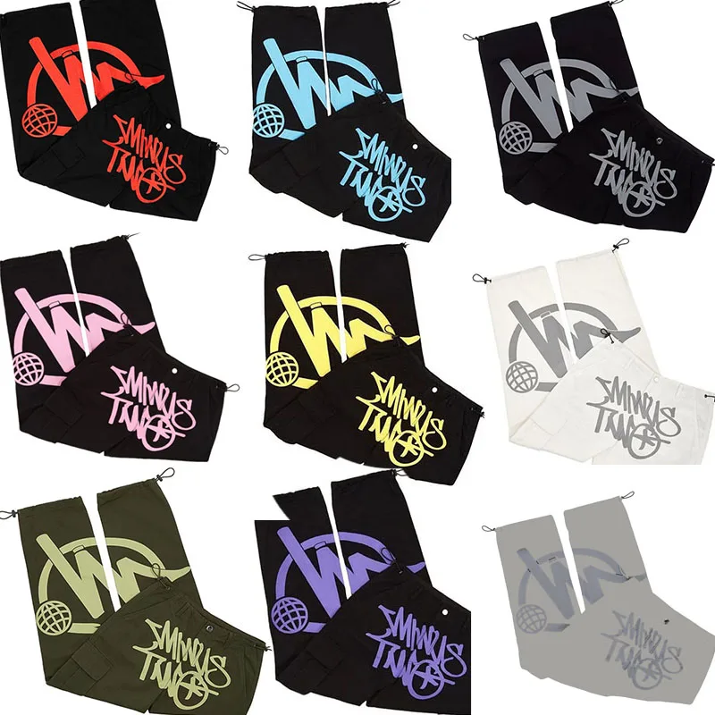 

Summer New Fashion Two Pieces Y2K Casual Baggy Streetwear Sports Fitness Jeans Men's Pants Sports Pants Minustwo Pants Men's Pan