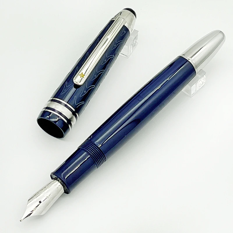 

VPR Msk-149 Matte Black Resin MB Fountain Rollerball Pen With Series Number Classic Writing Smooth Luxury Stationery Gift Box