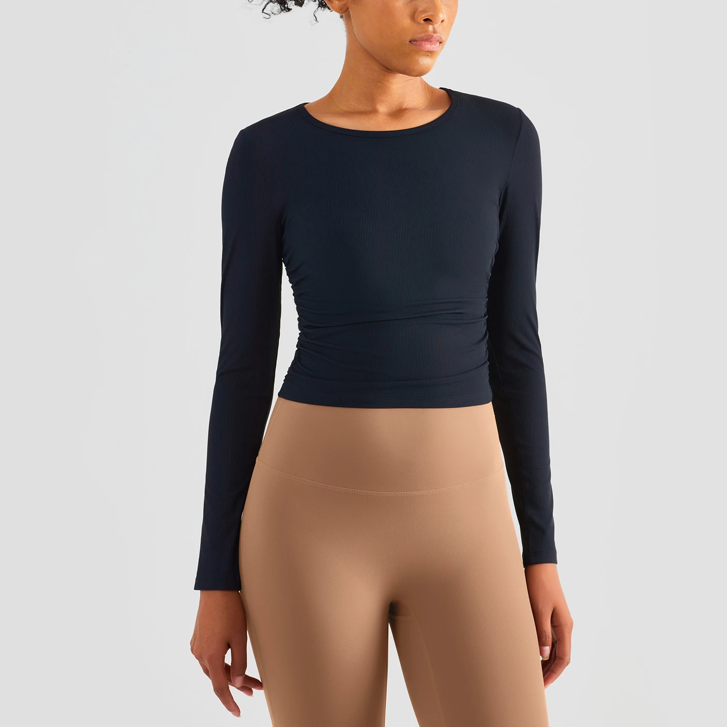 Wyplosz Solid Color Yoga Shirts Summer Exercise Workout Anti-sweat Running Fitness Quick Drying Sexy Items Fold Gym Ventilation