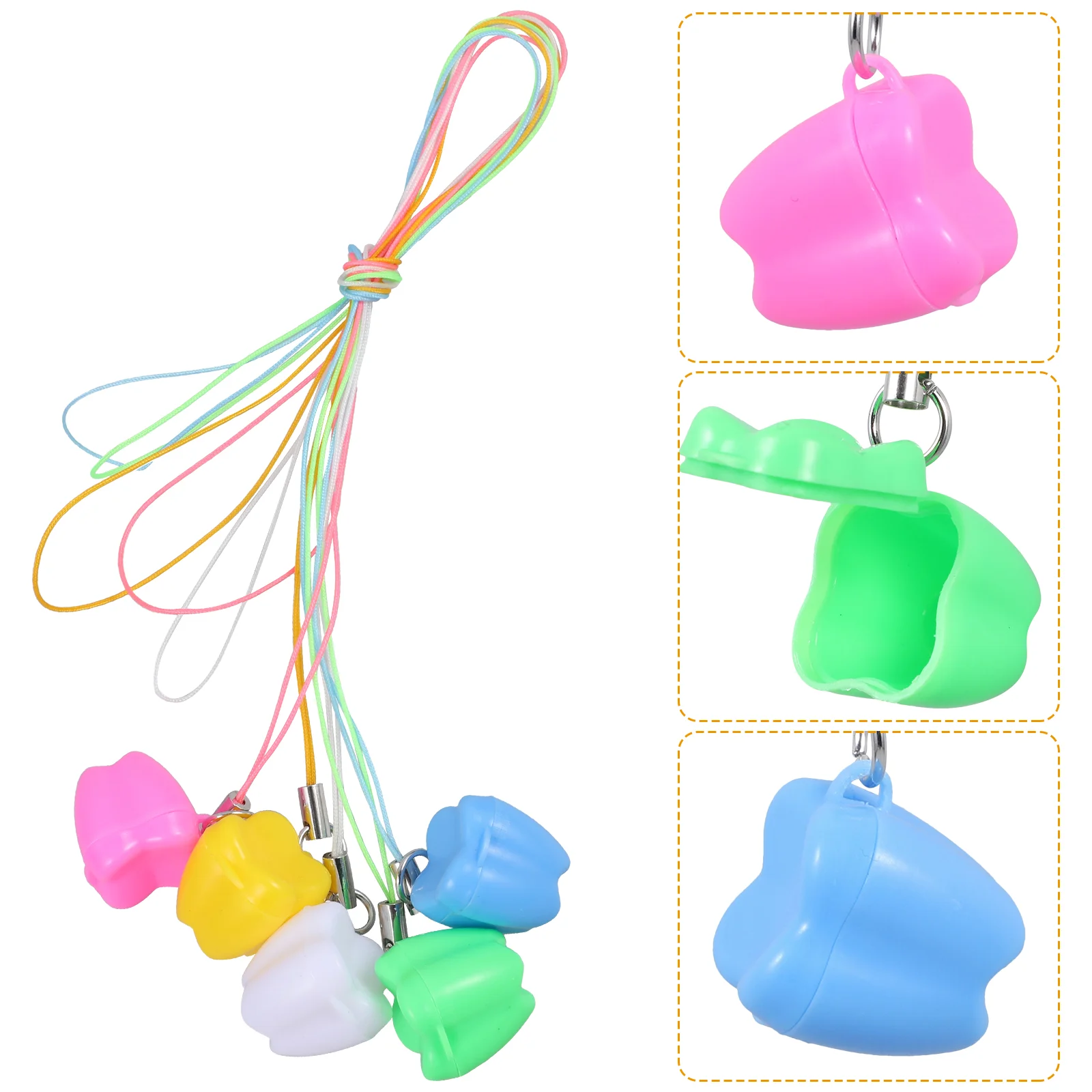 

12 Pcs Kid Gifts Bracket Infant Tooth Case Lost Keepsake Container Souvenir Newborn Plastic Toddler