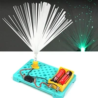 kids science experiment kits colorful fiber optic lights diy assembly toy children educational toy